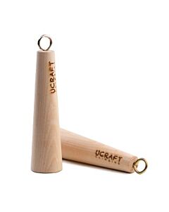 2 Wooden Grip Cones